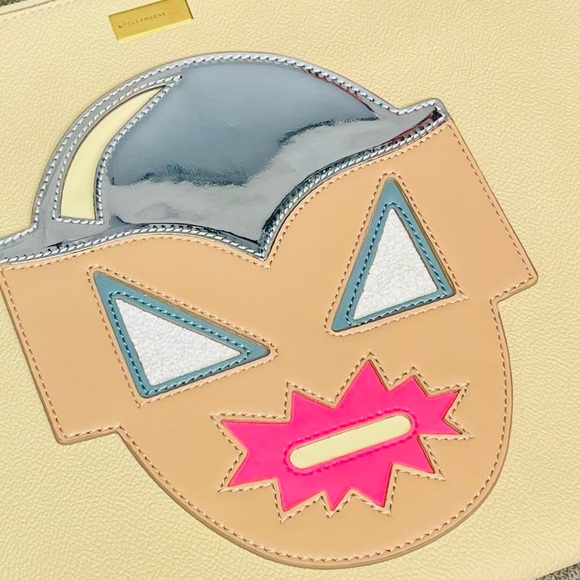 Stella McCartney Limited Edition Superhero Clutch w/ Shaggy Deer Interior Lining - Picture 4 of 9